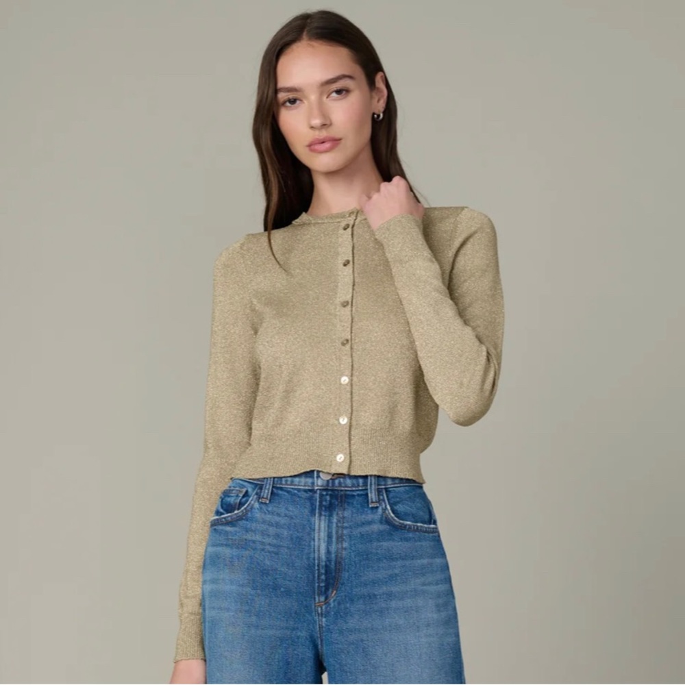 Joe’s Jeans The Dani Gold Metallic Cardigan